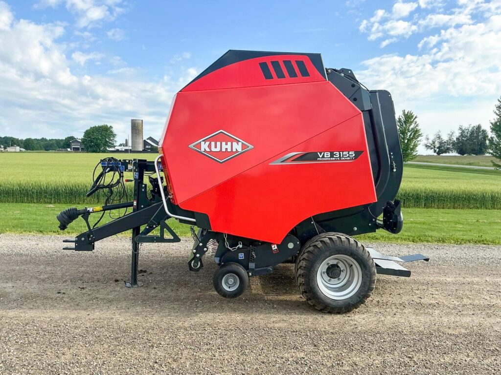 used 2022 KUHN VB3155 round balers for sale at HJV Equipment Norwich, ON — exterior front