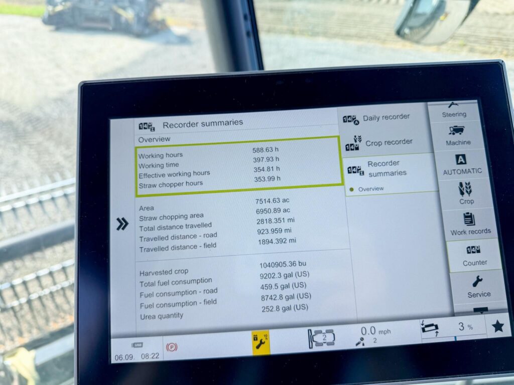 used 2024 CLAAS LEXION 8700TT combines with 625 HP and 599 hours for sale at HJV Equipment Winchester, ON — photo 11