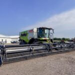 used 2024 CLAAS LEXION 8700TT combines with 625 HP and 599 hours for sale at HJV Equipment Winchester, ON — interior cab