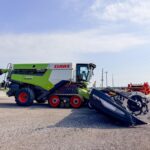 used 2024 CLAAS LEXION 8700TT combines with 625 HP and 599 hours for sale at HJV Equipment Winchester, ON — engine detail