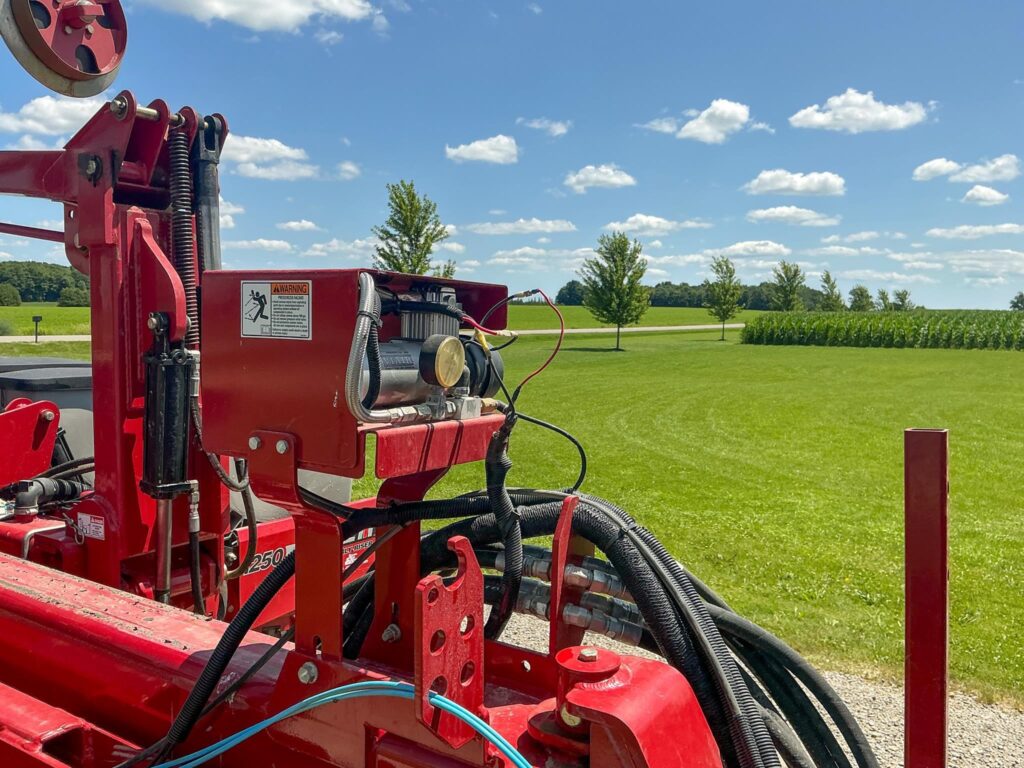 used 2013 CASE IH 1250 planters for sale at HJV Equipment Norwich, ON — close-up detail