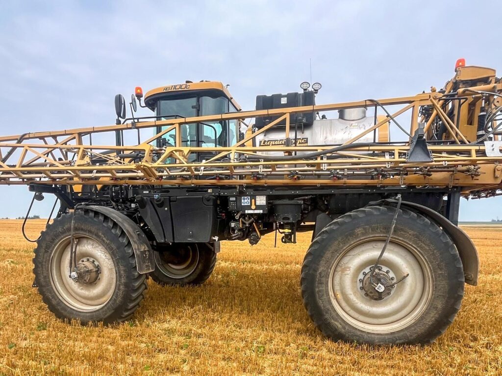 used 2021 ROGATOR RG1100C self propelled with 315 HP and 3550 hours for sale at HJV Equipment Alliston, ON — interior cab
