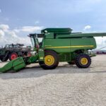 used 2008 JOHN DEERE 9770 STS combines with 3700 hours for sale at HJV Equipment Alliston, ON — exterior side