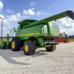 used 2008 JOHN DEERE 9770 STS combines with 3700 hours for sale at HJV Equipment Alliston, ON — interior cab